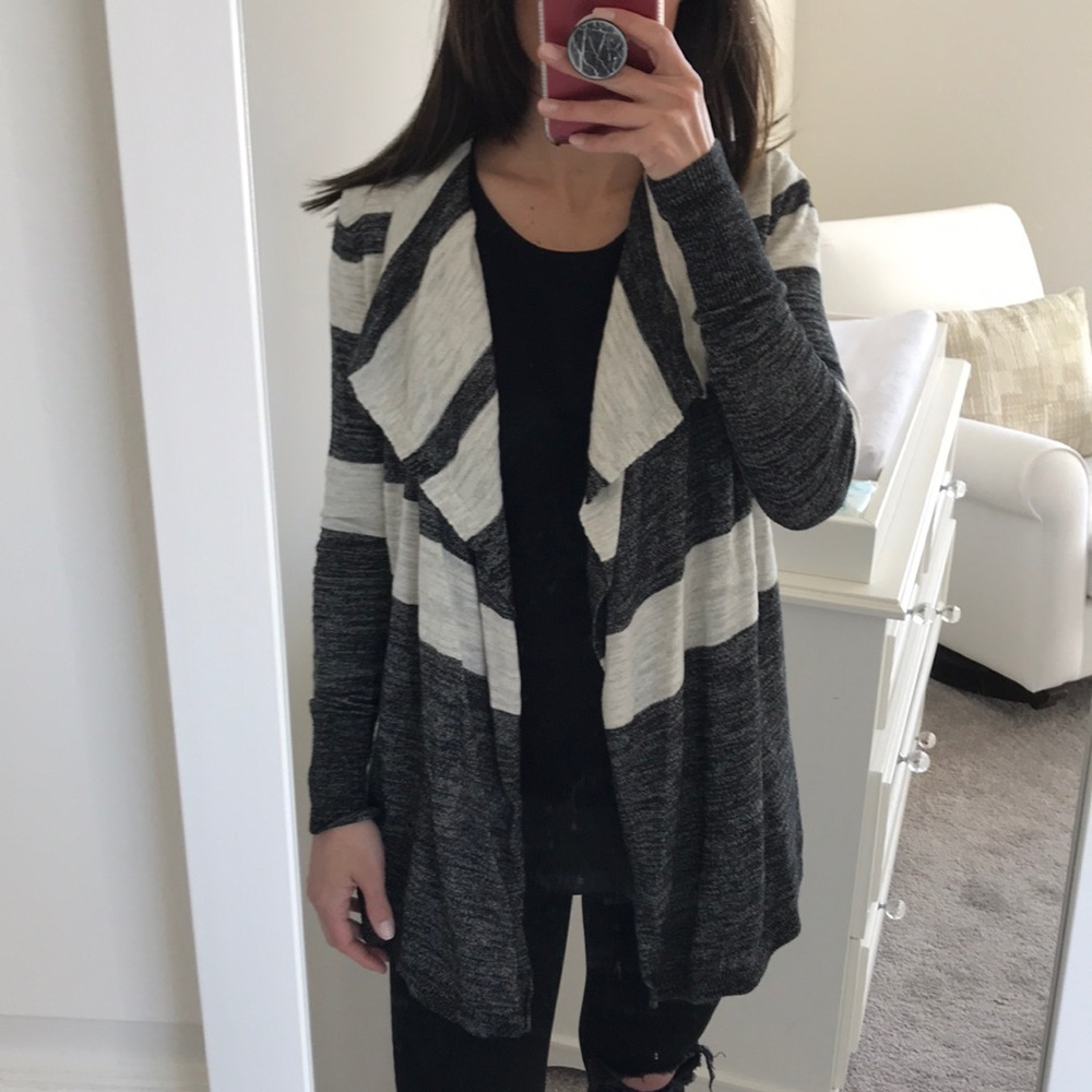 Loft Striped Cardigan